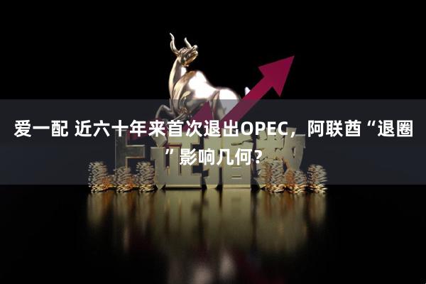 爱一配 近六十年来首次退出OPEC，阿联酋“退圈”影响几何？